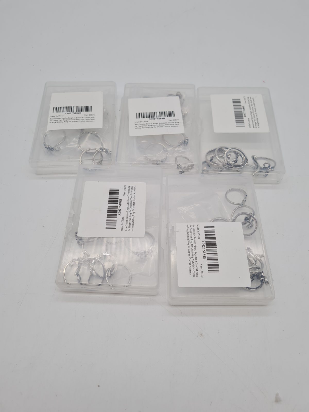 5 packs of 8-Piece Adjustable Crochet Tension Ring Set — photograph 3