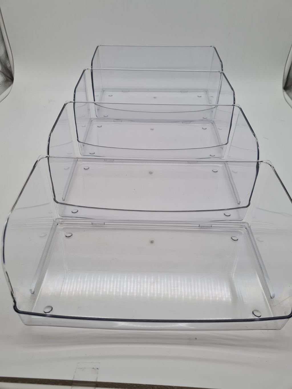 Stackable Plastic Food Storage Organisers - 4 Piece Set — photograph 1