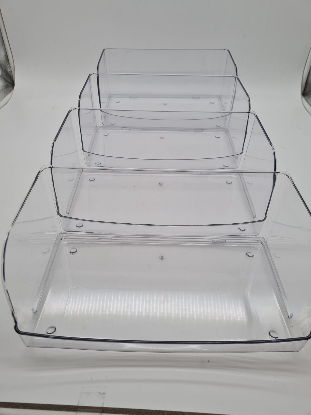 Stackable Plastic Food Storage Organisers - 4 Piece Set — photograph 1