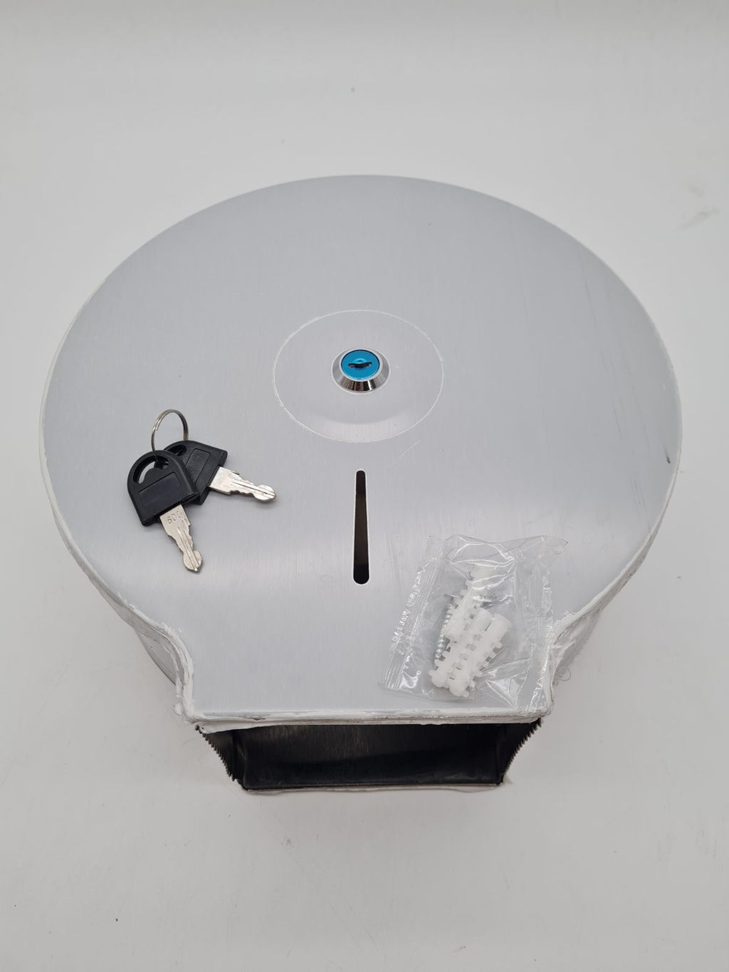 Lockable Jumbo Toilet Roll Dispenser — photograph 1