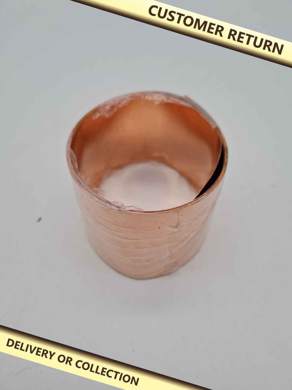 Copper Sheet Roll FEBB2G214 — photograph 1 — Customer return; auction delivery information shown on image