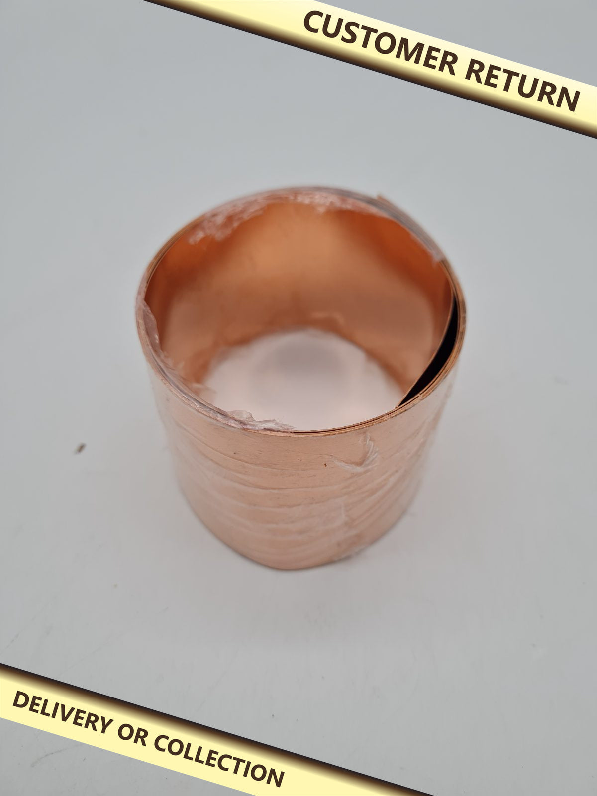 Copper Sheet Roll FEBB2G214 — photograph 1 — Customer return; auction delivery information shown on image