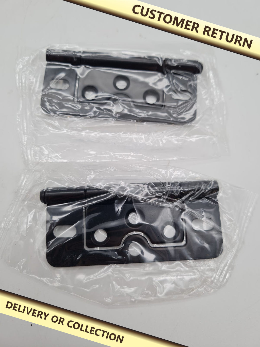 10-Piece Door Hinge Set — photograph 1 — Customer return; auction delivery information shown on image