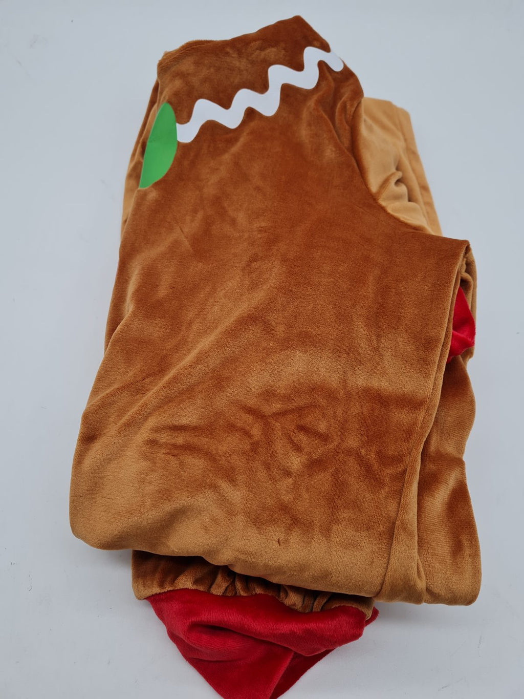 Gingerbread Man womens Hooded Costume Onesie size L — photograph 2
