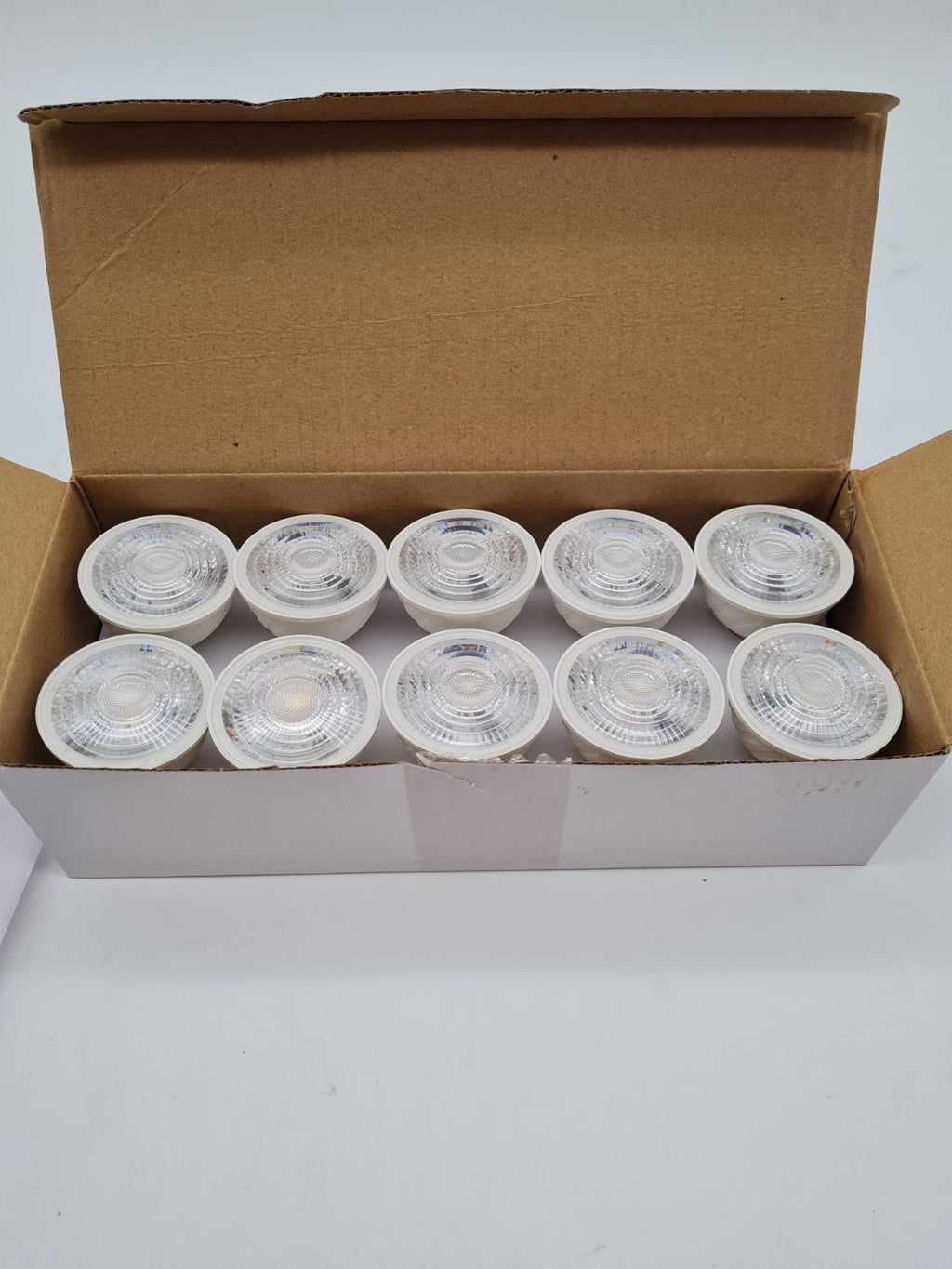 Set of 10 RUNQIAO GU10 7W LED spotlight bulbs 2835SMD-7W â€” photograph 1