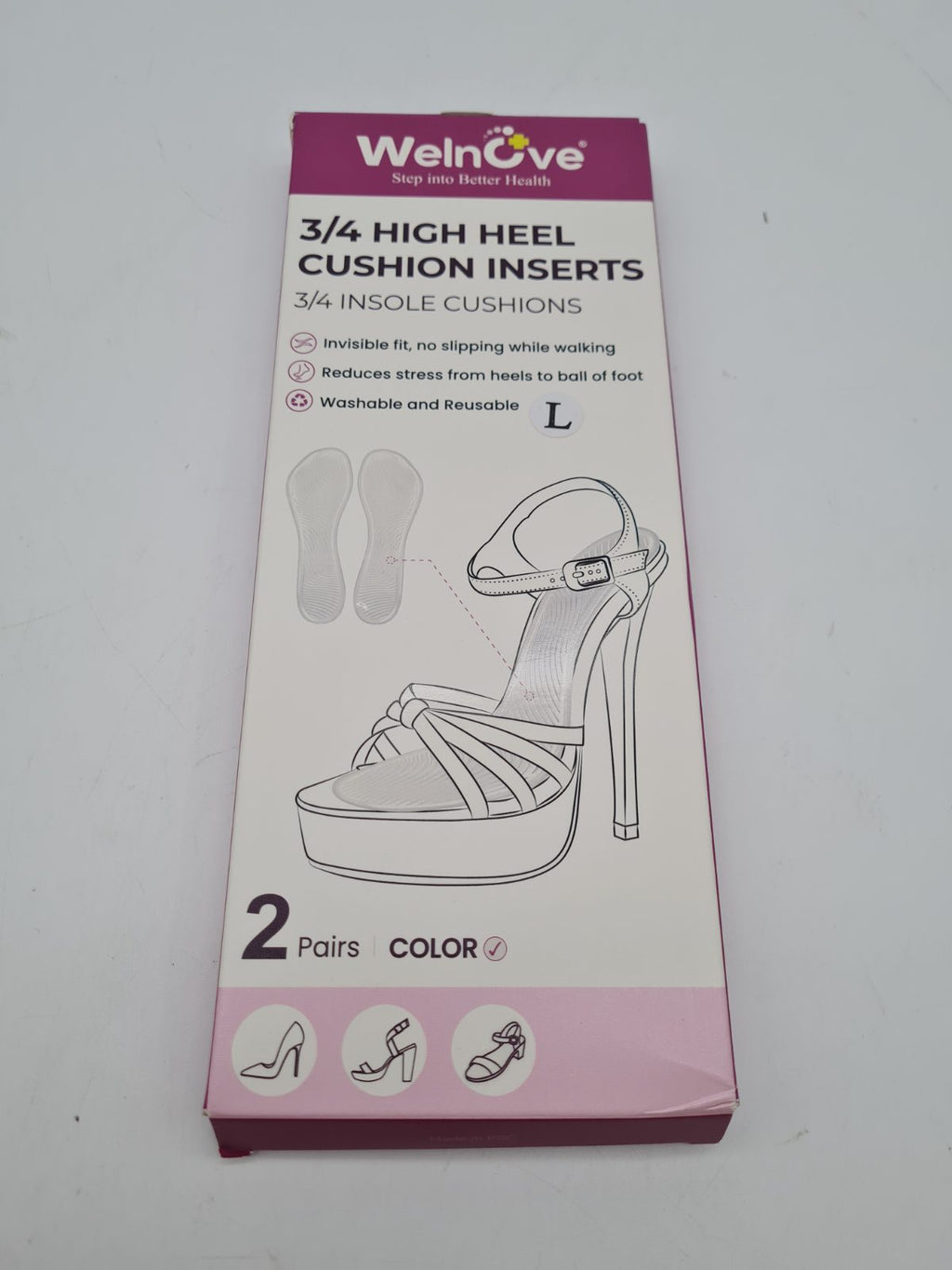 3/4 High Heel Cushion Inserts H302, Size L — photograph 1