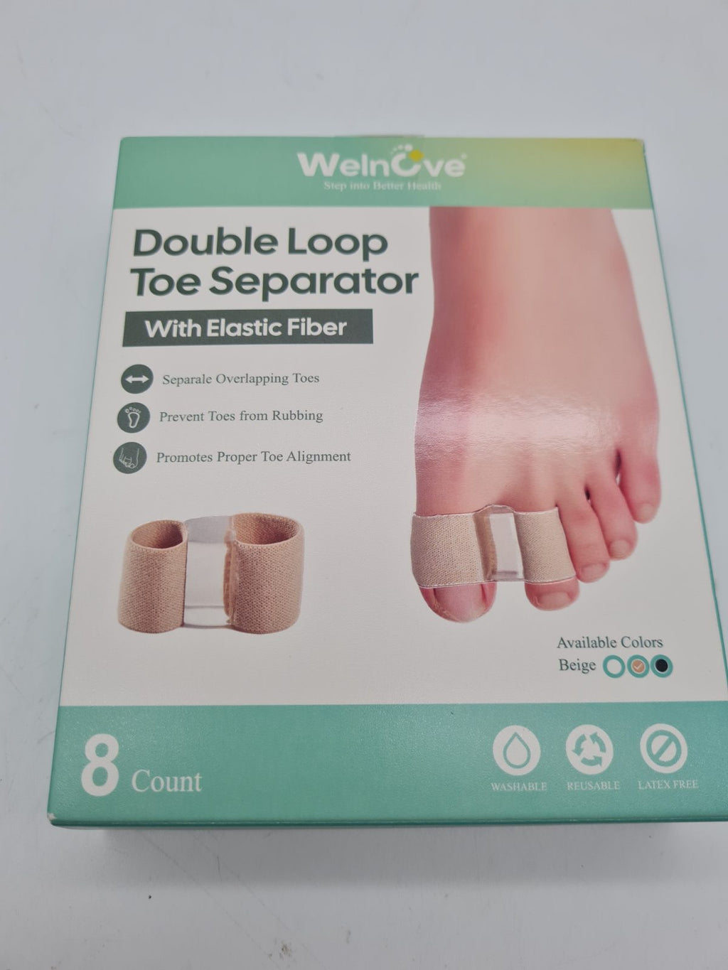 Double Loop Toe Separators - 8 Count — photograph 1