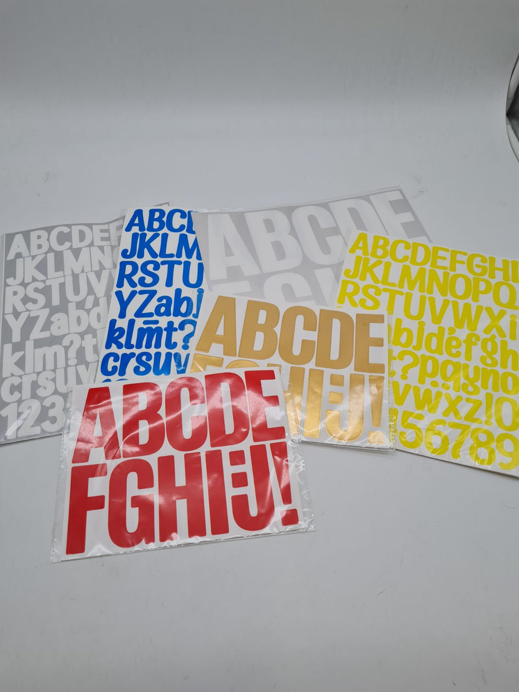 Bundles of alphabet stickers — photograph 1