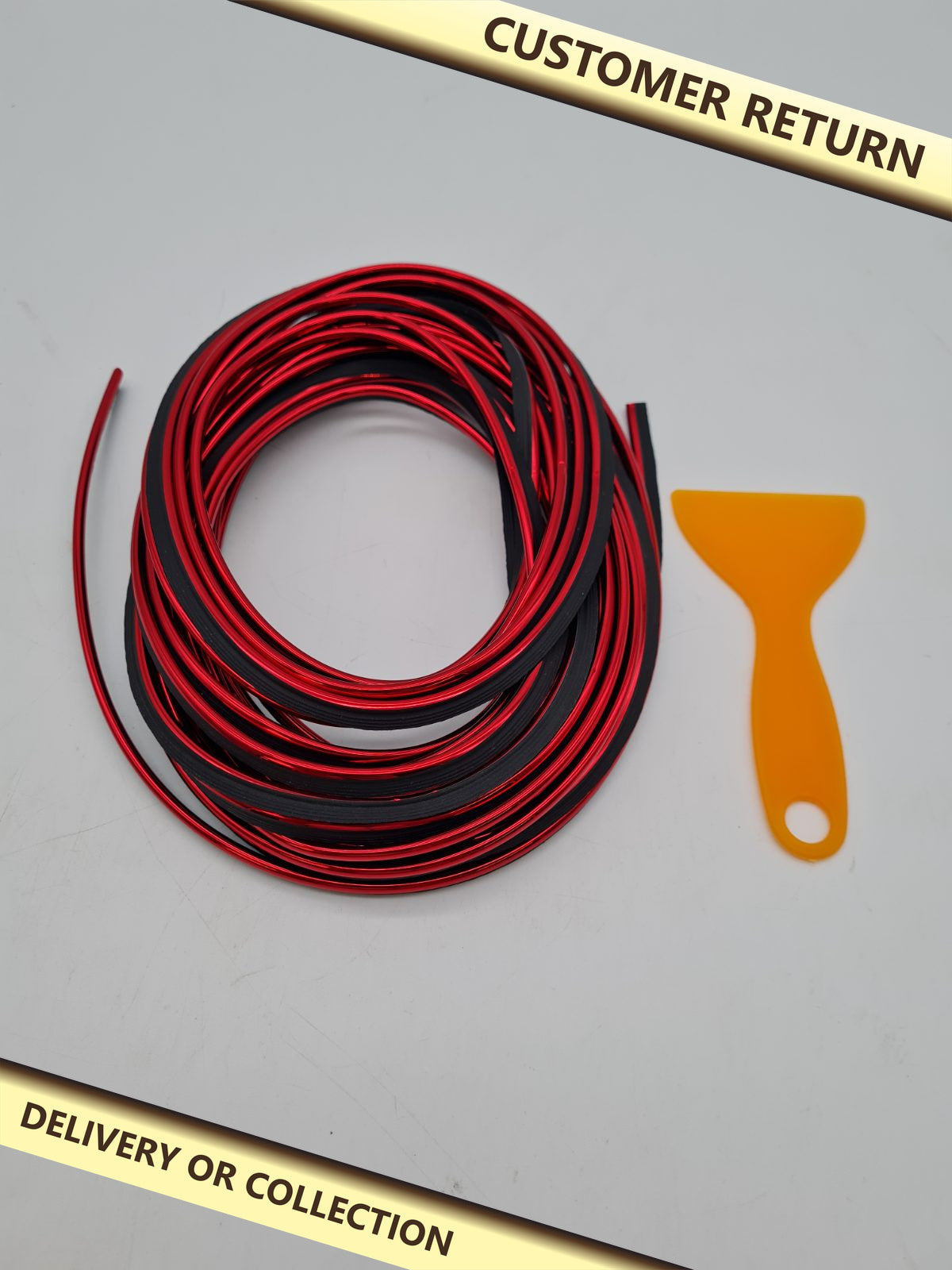 Automotive Door Edge Guard Trim â€” photograph 1 — Customer return; auction delivery information shown on image