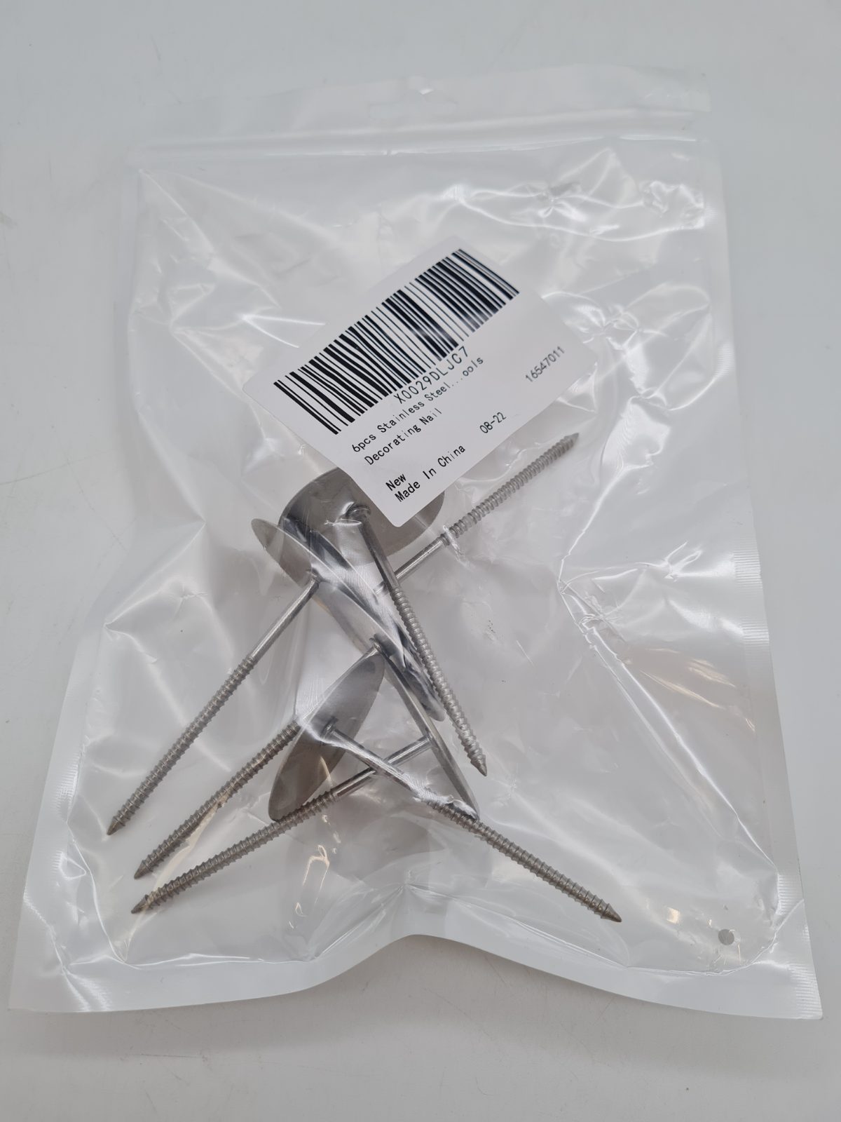 Stainless Steel Decorating Nails - Set of 6 — photograph 3