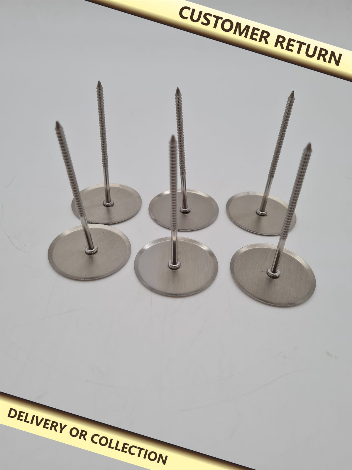 Stainless Steel Decorating Nails - Set of 6 — photograph 1 — Customer return; auction delivery information shown on image