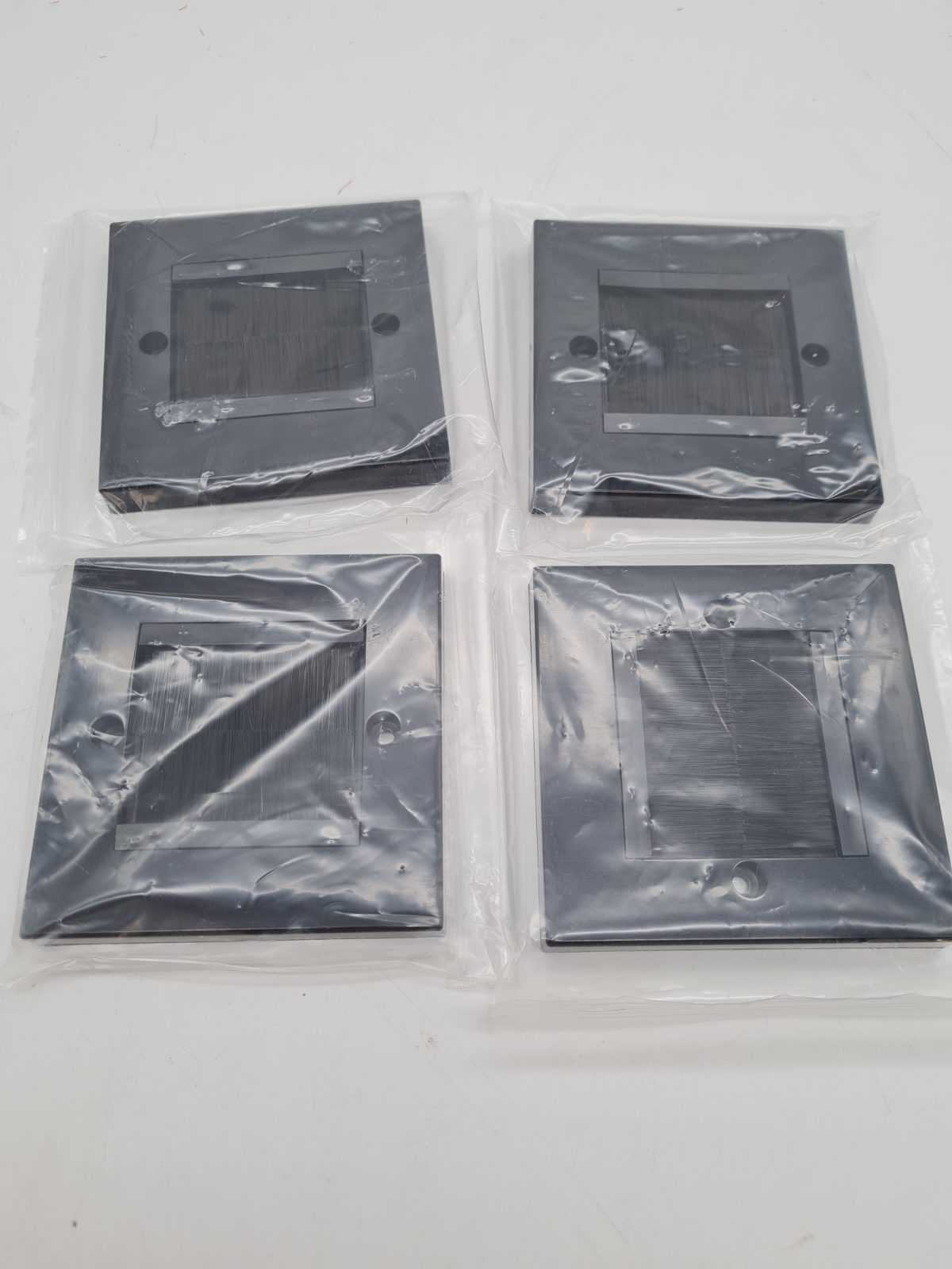 Wall Cable Management Brush Plates - Set of 4 — photograph 3