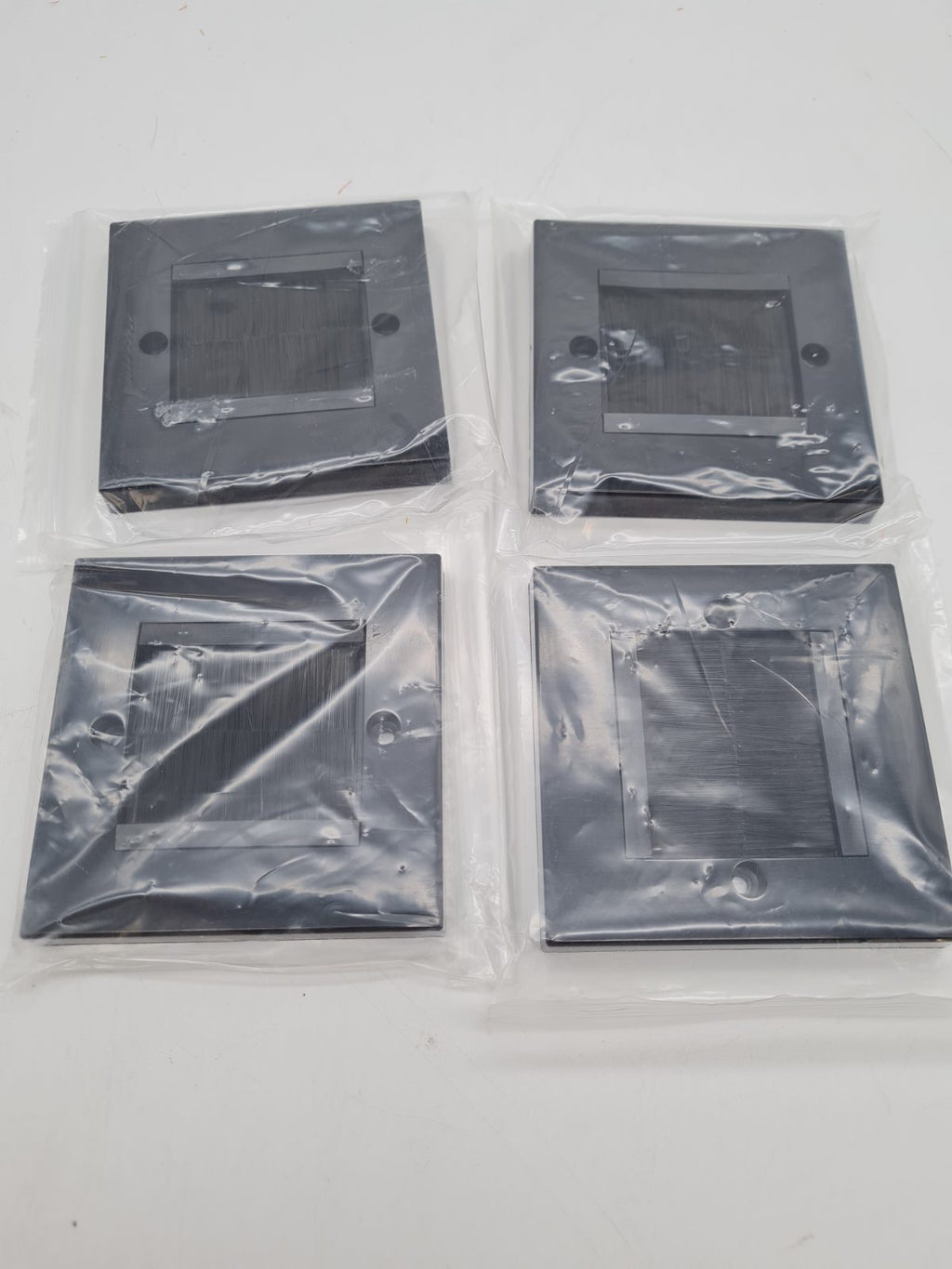 Wall Cable Management Brush Plates - Set of 4 — photograph 3
