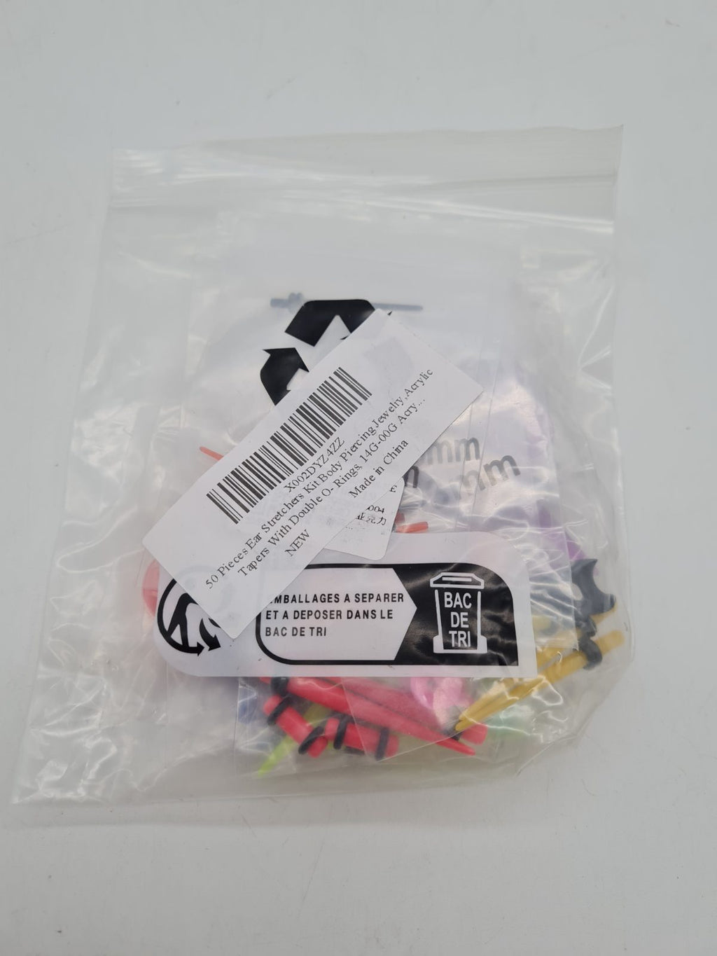 Acrylic Ear Stretching Taper and Plug Set â€” photograph 2