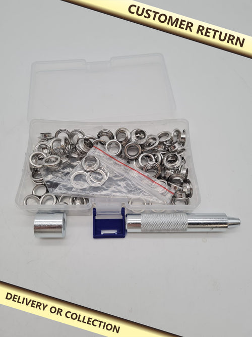10mm Eyelet and Grommet Punch Kit — photograph 1 — Customer return; auction delivery information shown on image
