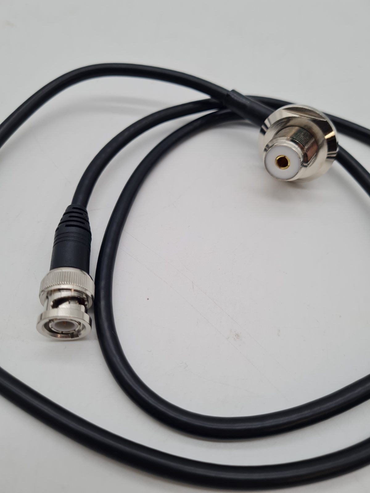Coaxial Adapter Cable with Bulkhead Socket â€” photograph 2