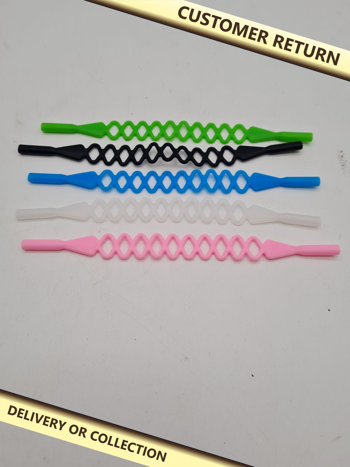 5-Pack Mesh Eyeglass Straps UK-KP161 U11 â€” photograph 1 — Customer return; auction delivery information shown on image