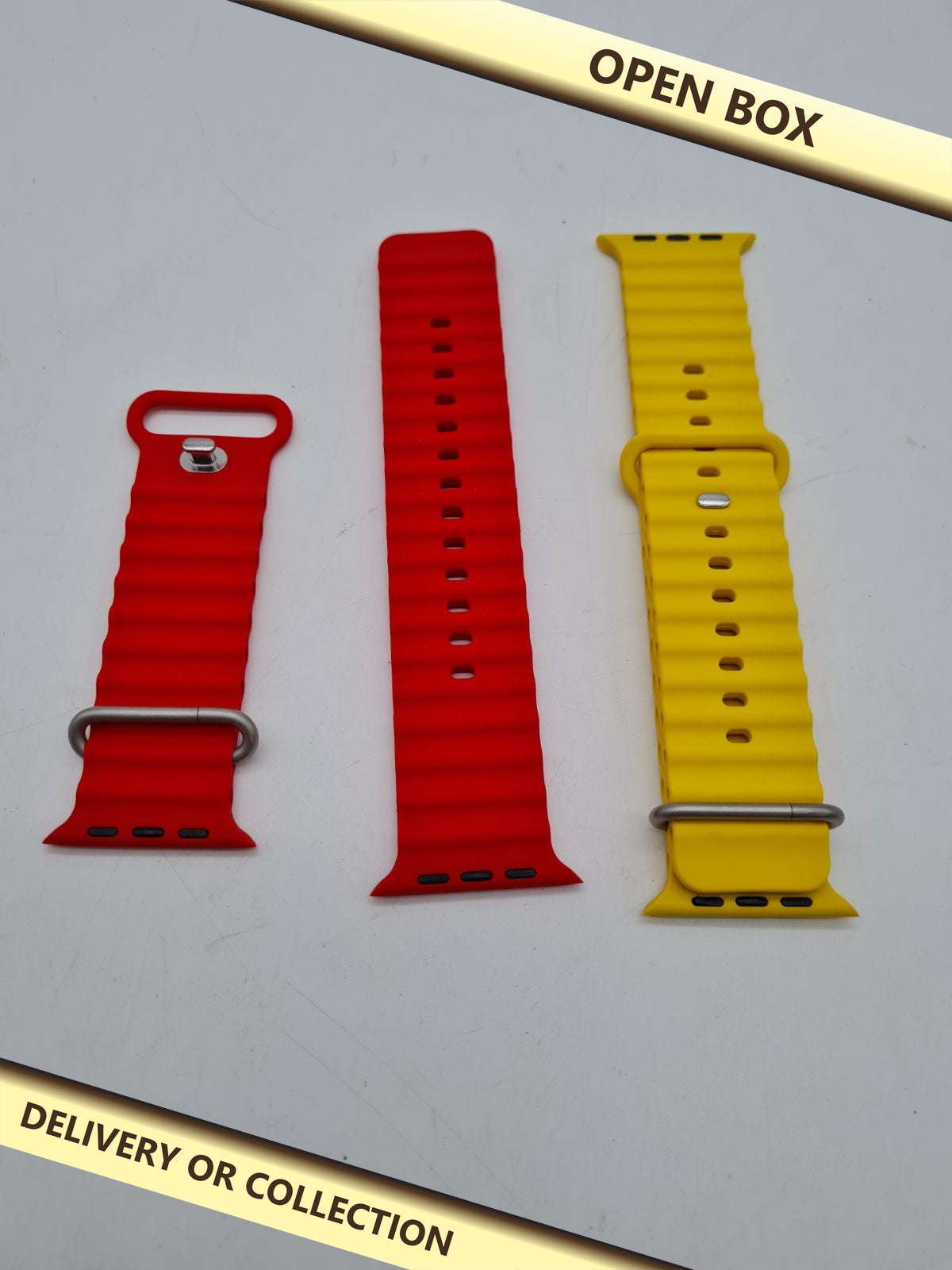 Set of Two Smartwatch Replacement Straps â€” photograph 1 — Open box; auction delivery information shown on image