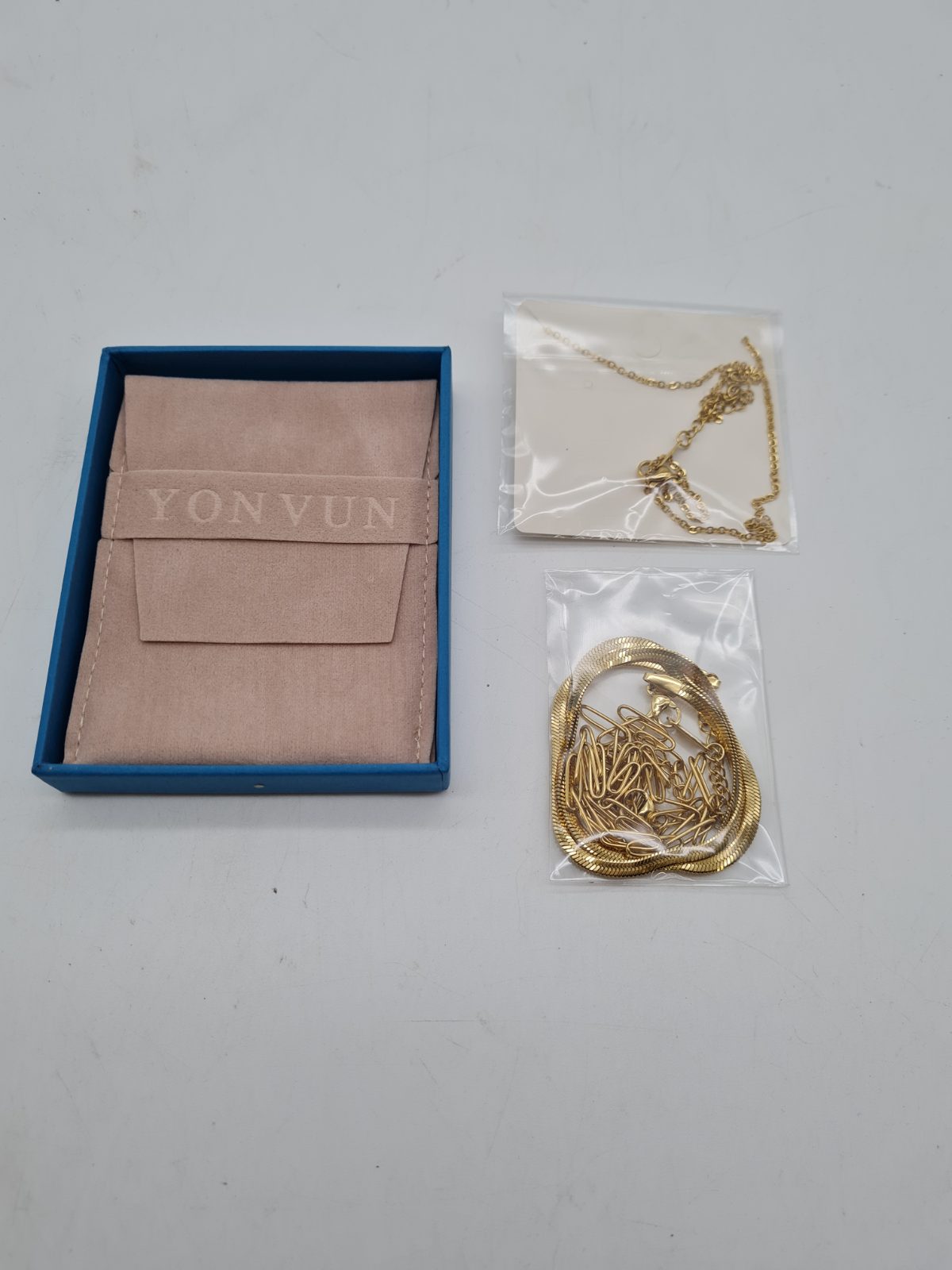 YONVUN Multi-Strand Butterfly Pendant Necklace â€” photograph 2