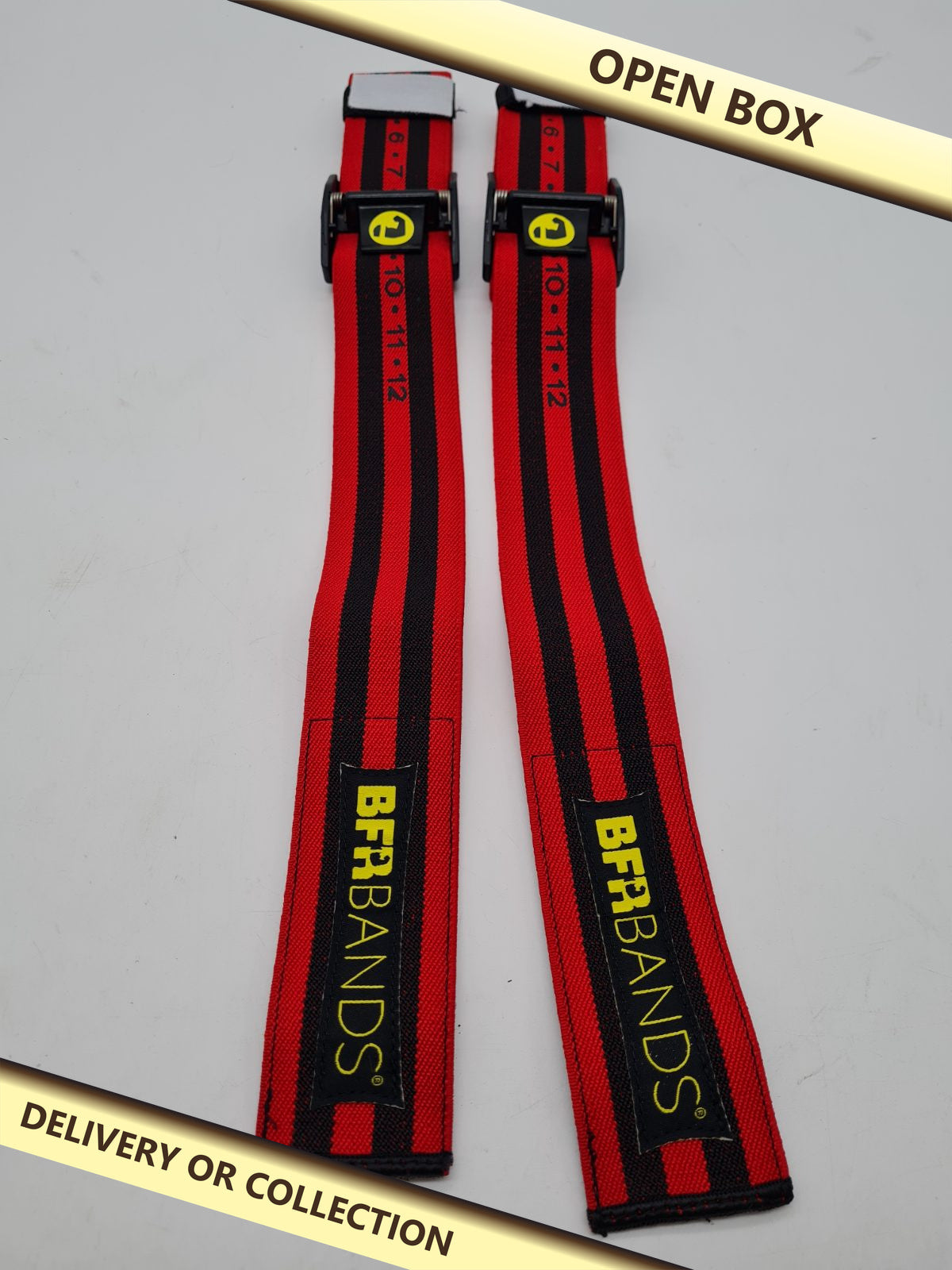 Ceciliec Exercise Bands - BFR BANDS Pair — photograph 1 — Open box; auction delivery information shown on image