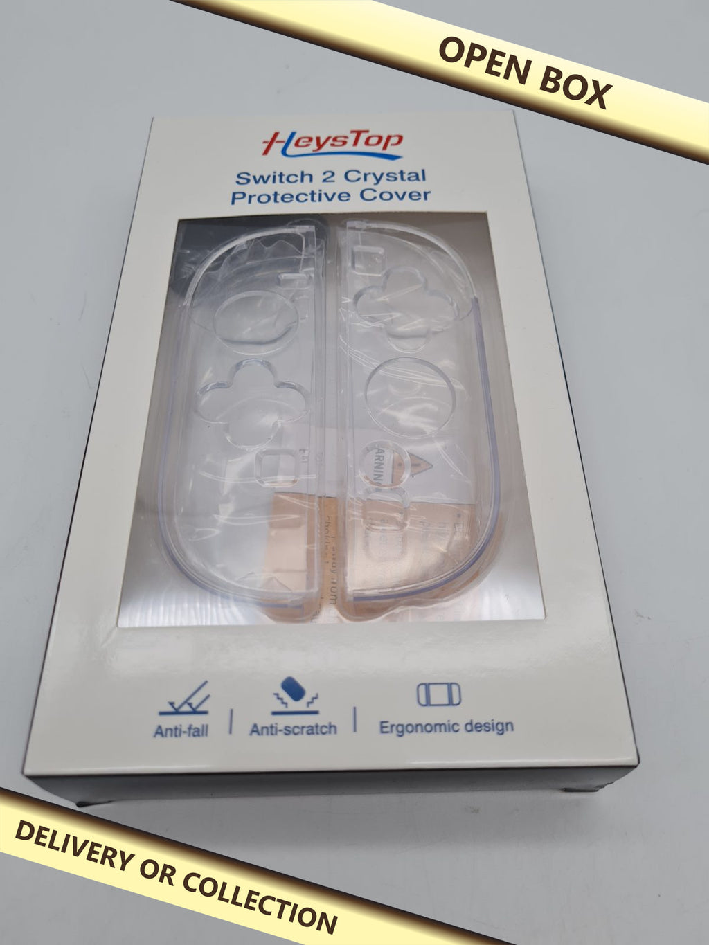 KeysTop Crystal Protective Cover for Nintendo Switch 2 — photograph 1 — Open box; auction delivery information shown on image
