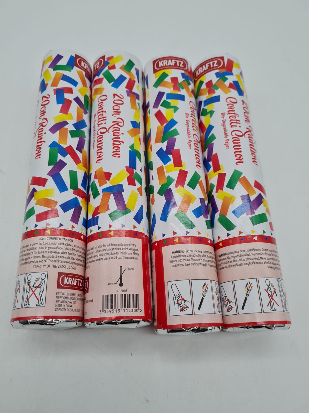 Set of 4 Confetti Cannons BR12003 â€” photograph 1