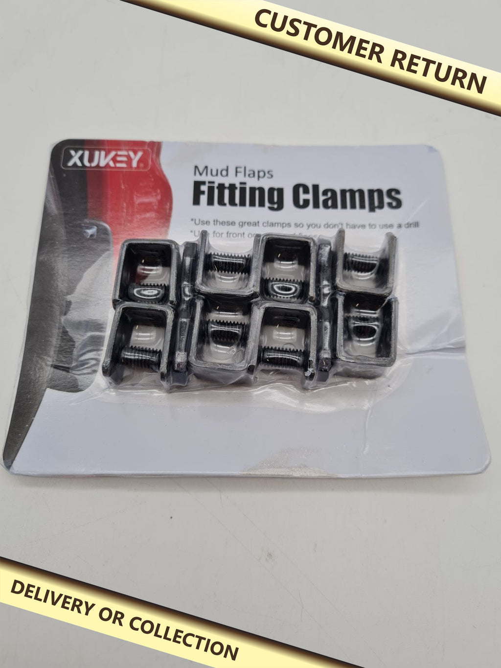 Mud Flap Fitting Clamps YS03009 â€” photograph 1 — Customer return; auction delivery information shown on image