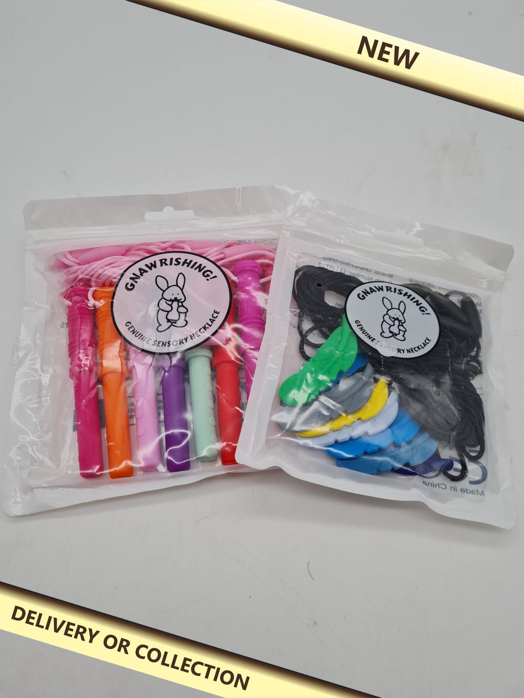Gnaw Rishing Sensory Chew Necklace Set â€” photograph 1 — New; auction delivery information shown on image