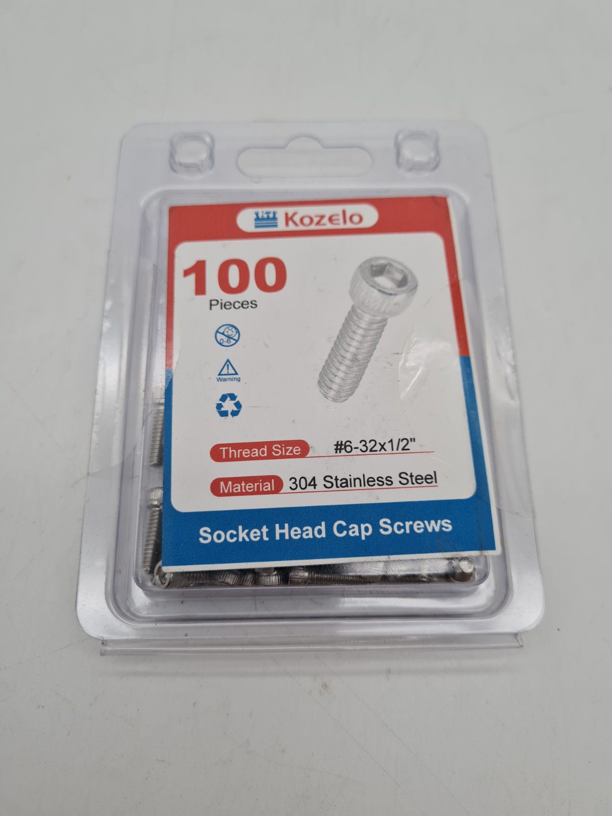 Socket Head Cap Screws #6-32 x 1/2 inch â€” photograph 1
