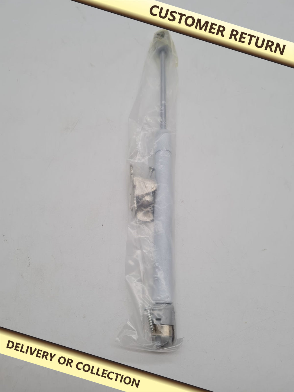 Lid Support Hinge — photograph 1 — Customer return; auction delivery information shown on image
