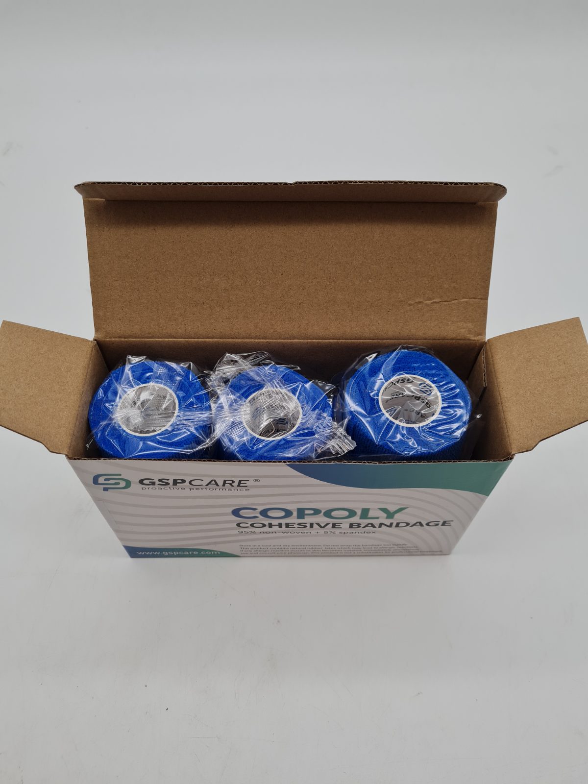 Set of 4 GSPCARE Copoly Cohesive Bandage Rolls — photograph 2