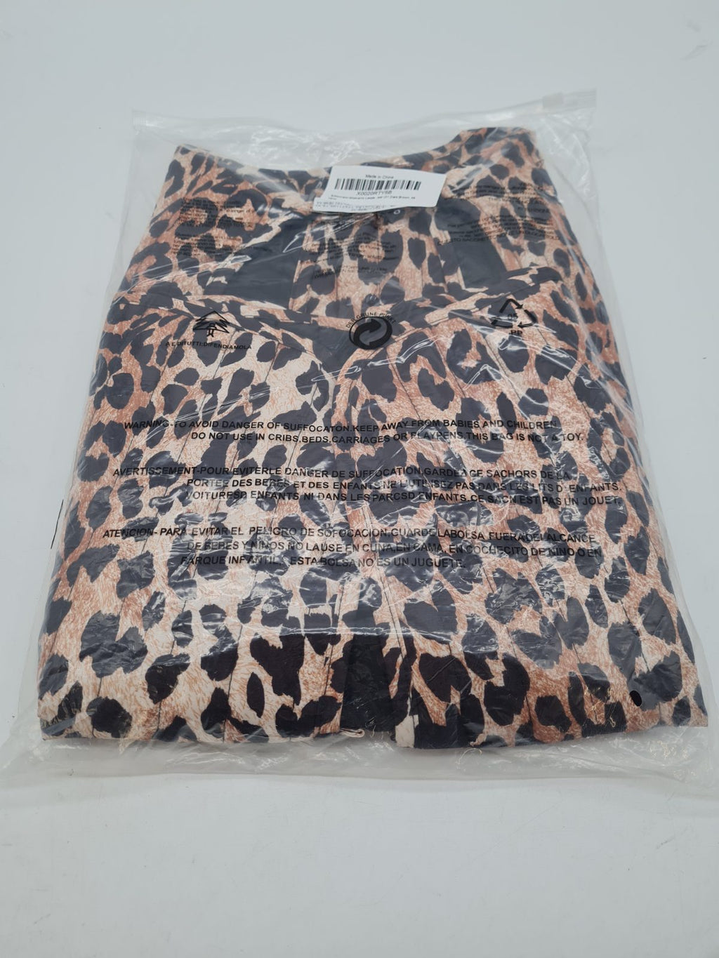 Women's Leopard Print Sleeveless Waterfall Waistcoat â€” photograph 3