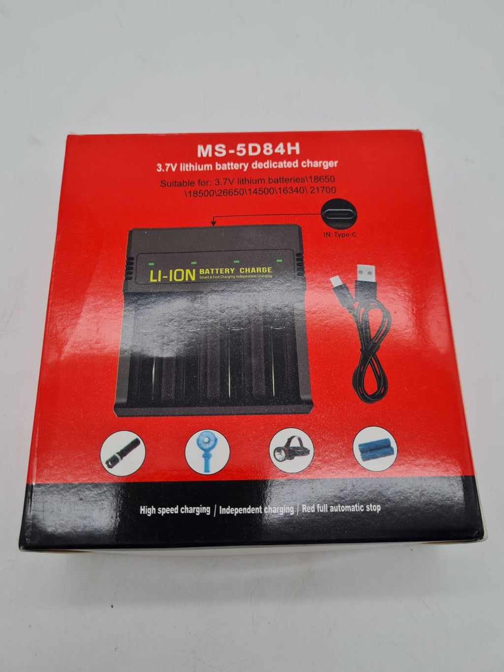 4-Slot Li-ion Battery Charger MS-5D84H — photograph 4