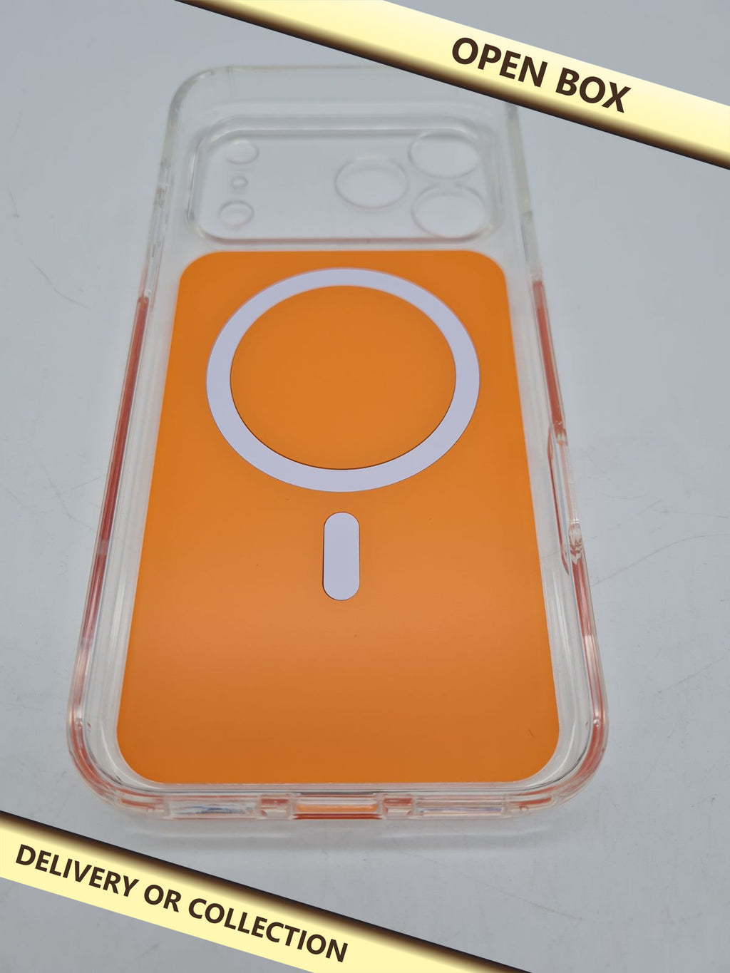 Magnetic phone case YJCX-TR — photograph 1 — Open box; auction delivery information shown on image