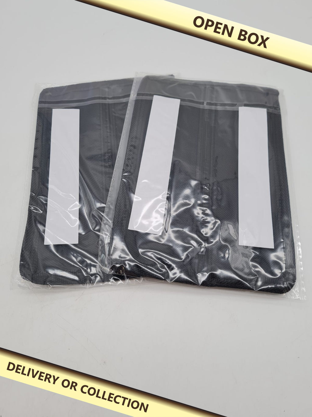 Diversion Safe Bag 2pack â€” photograph 1 — Open box; auction delivery information shown on image