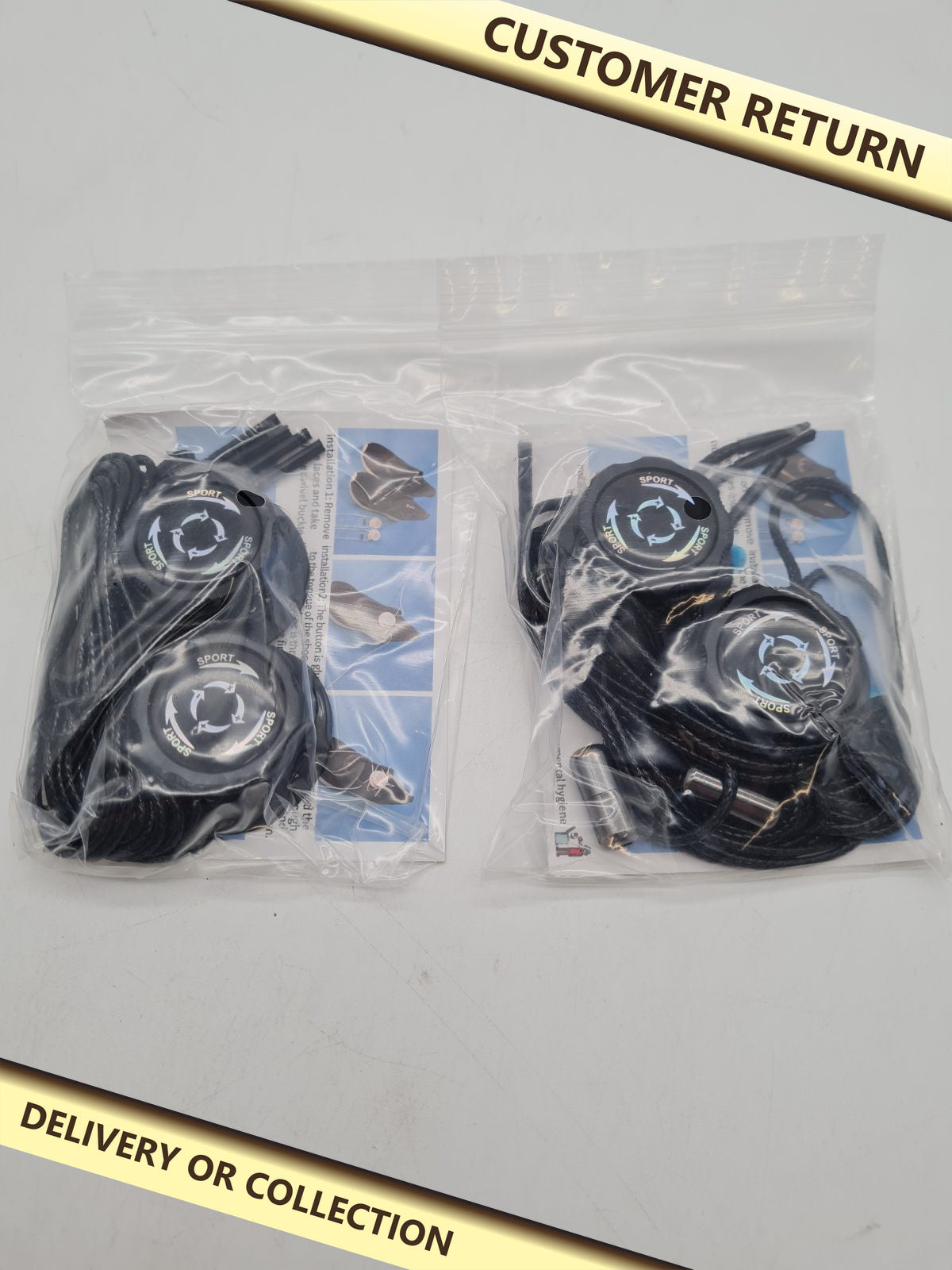 Rotary Dial Shoelace Fastening Kit TELC1125H4SXDK — photograph 1 — Customer return; auction delivery information shown on image