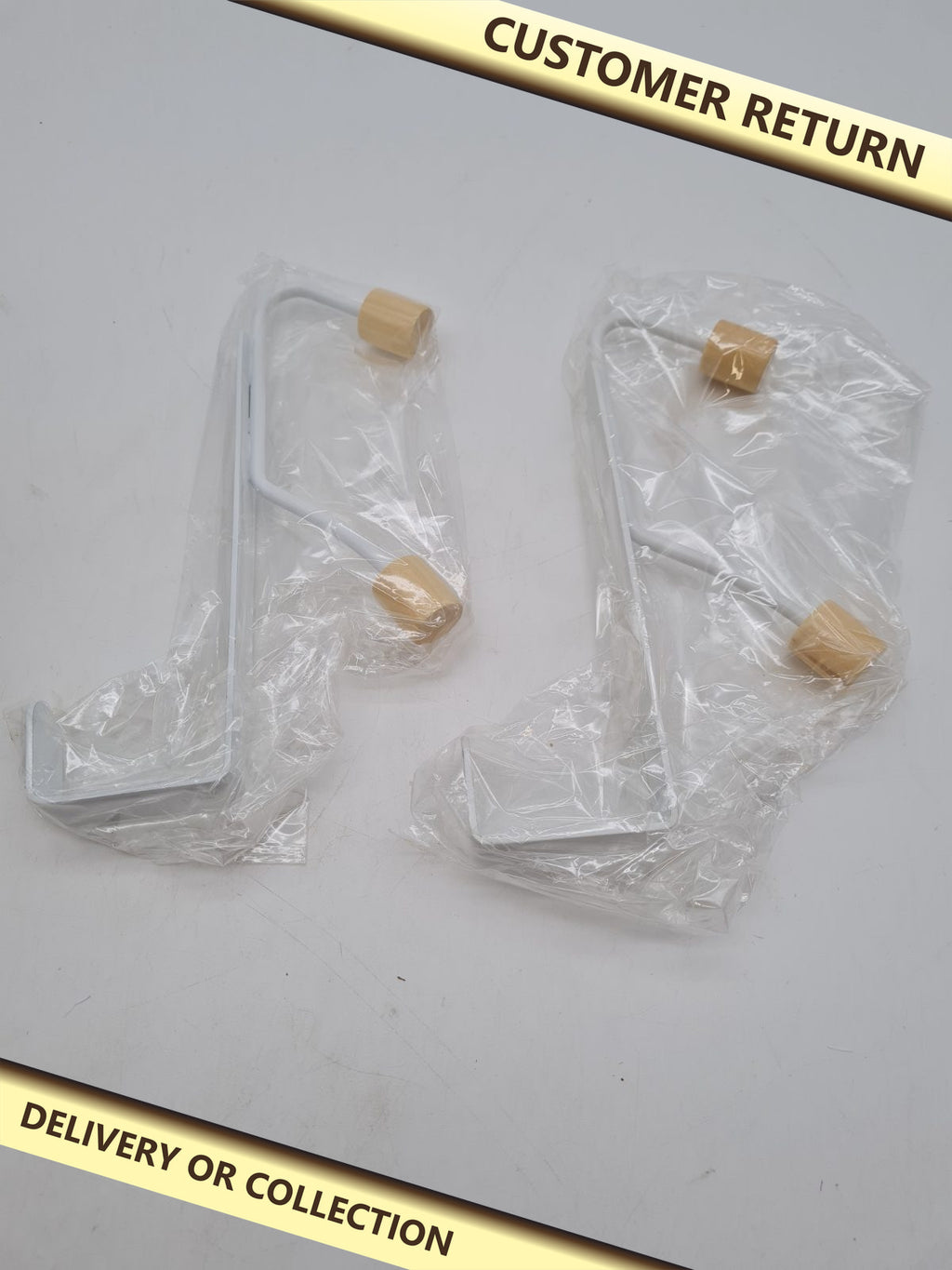 Over-the-Door Hooks, Set of 2 — photograph 1 — Customer return; auction delivery information shown on image