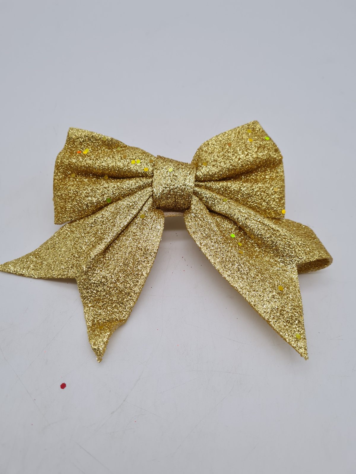 Gold Glitter Decorative Bow Set — photograph 2