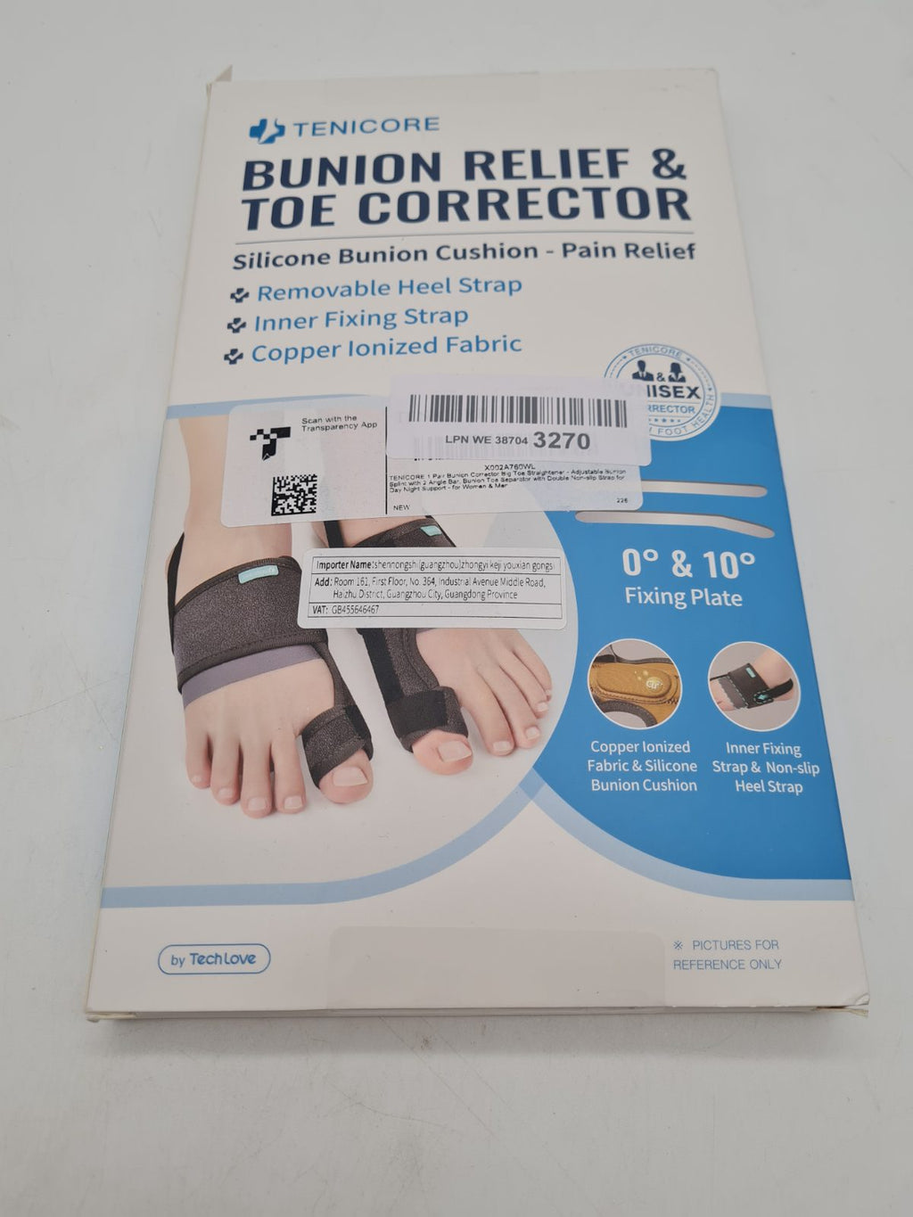 Bunion and Toe Corrector Splint Pair — photograph 1