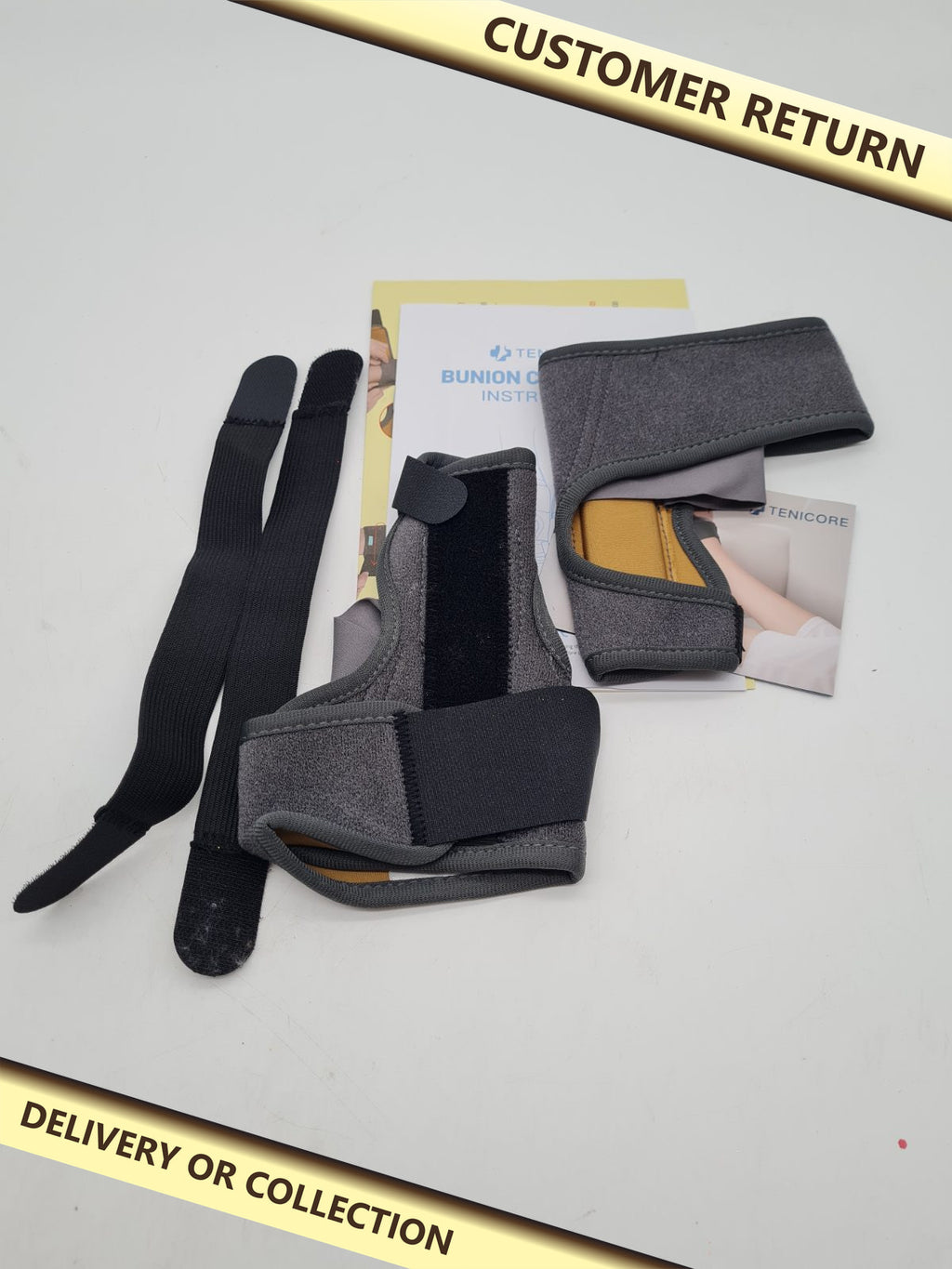 Bunion and Toe Corrector Splint Pair — photograph 1 — Customer return; auction delivery information shown on image