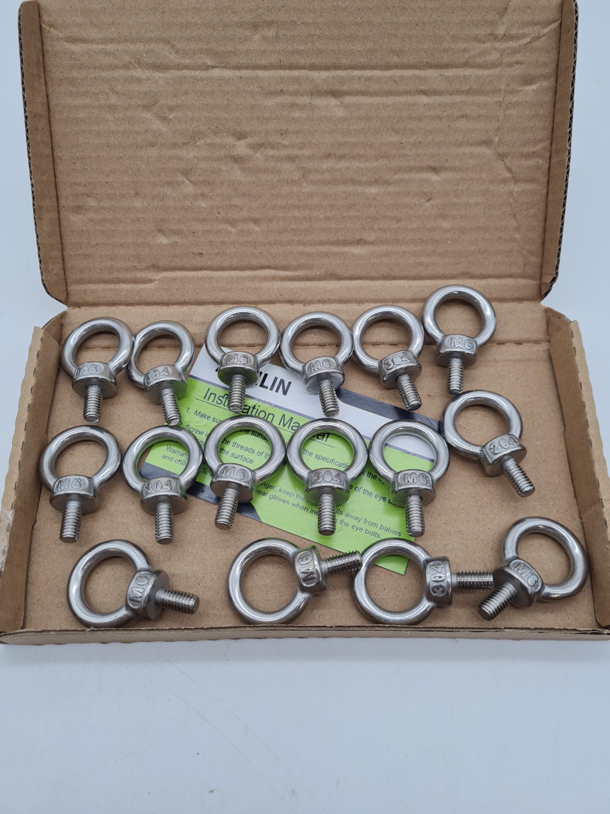 16 M6 Eye Bolts DHLS5L16 â€” photograph 1