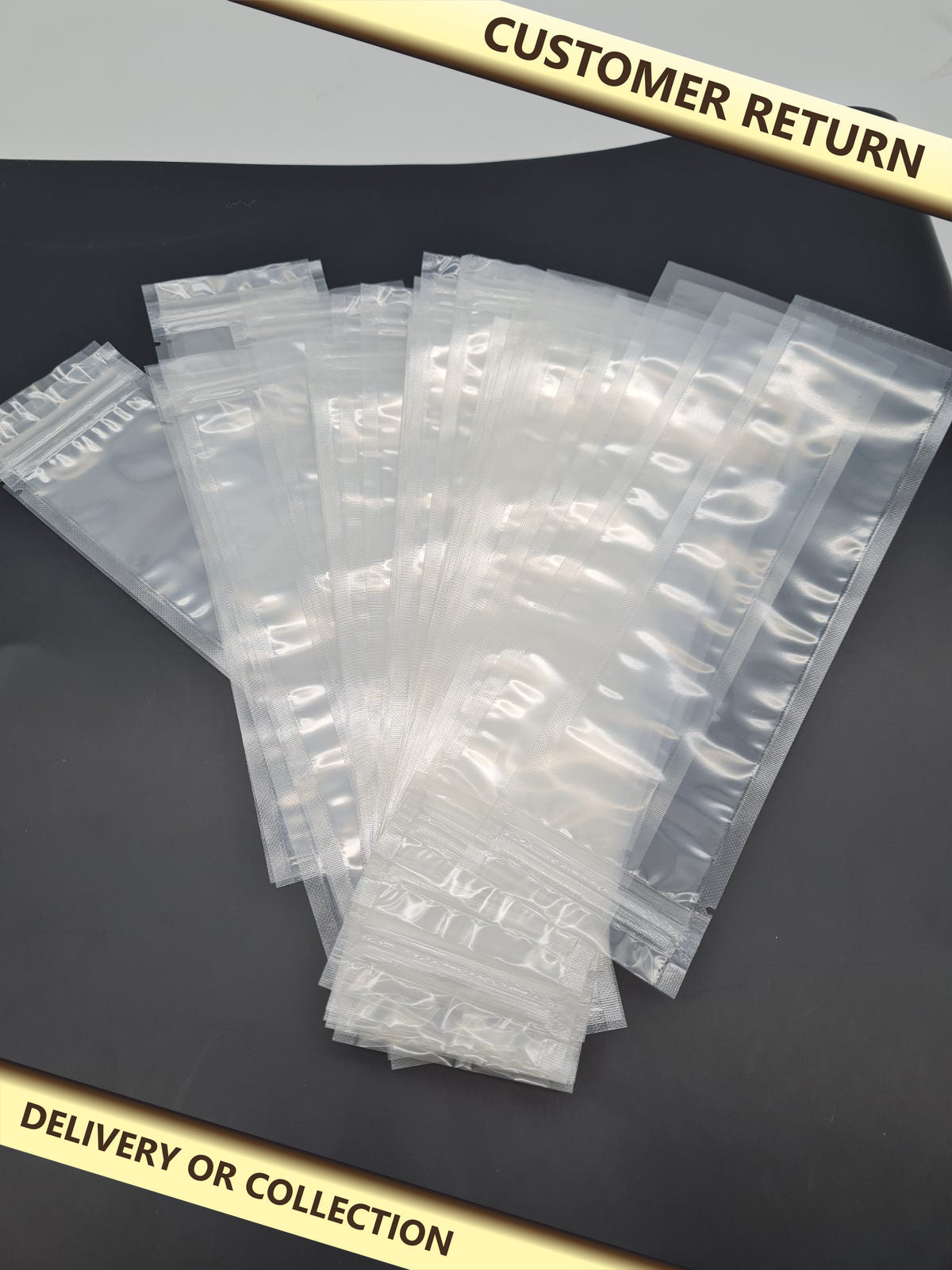 Small popsicle sealer bags, 7 x 22 — photograph 1 — Customer return; auction delivery information shown on image