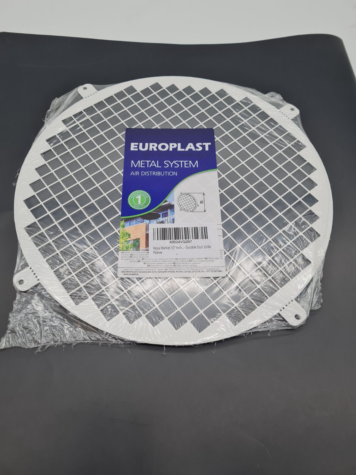 Round Metal Duct Grille 10inch â€” photograph 1