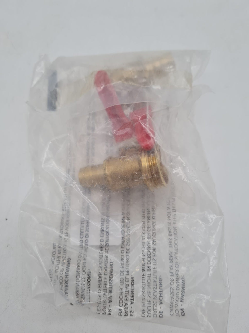 Pair of Brass Hose-Tail Ball Valves — photograph 3