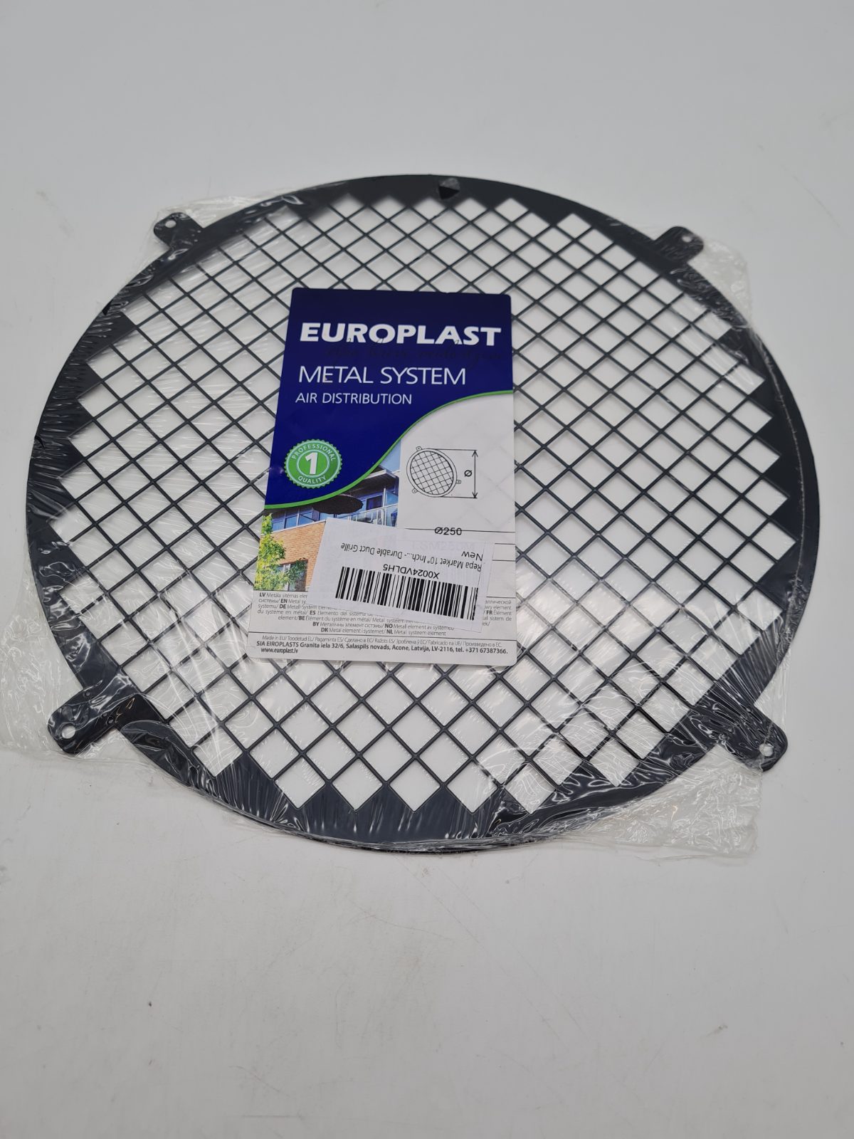 250mm Round Metal Ventilation Grille — photograph 1
