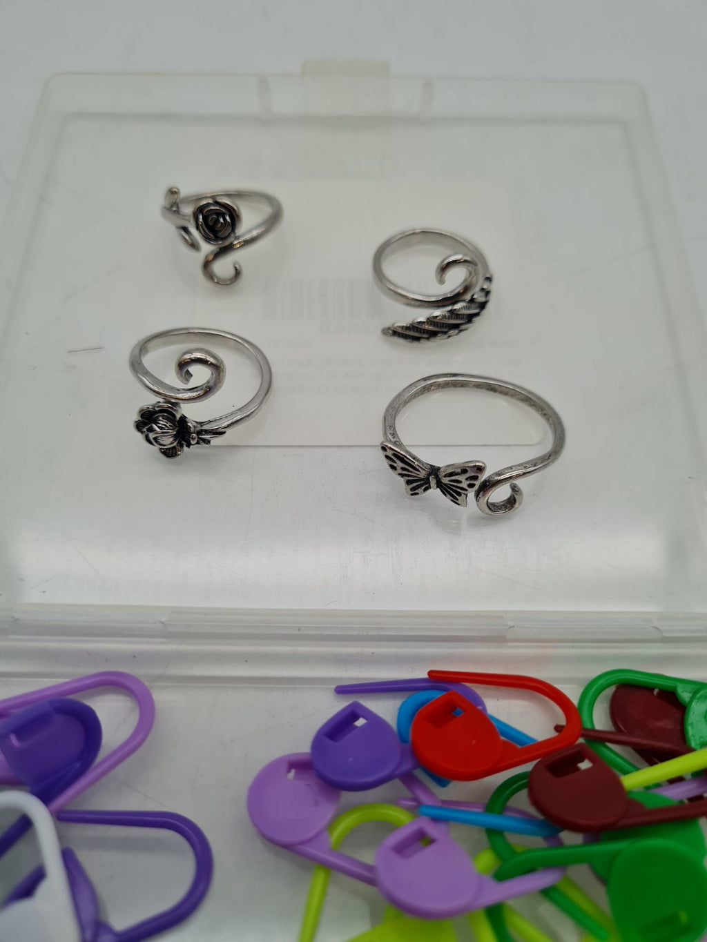 Crochet Tension Ring and Stitch Marker Set â€” photograph 2