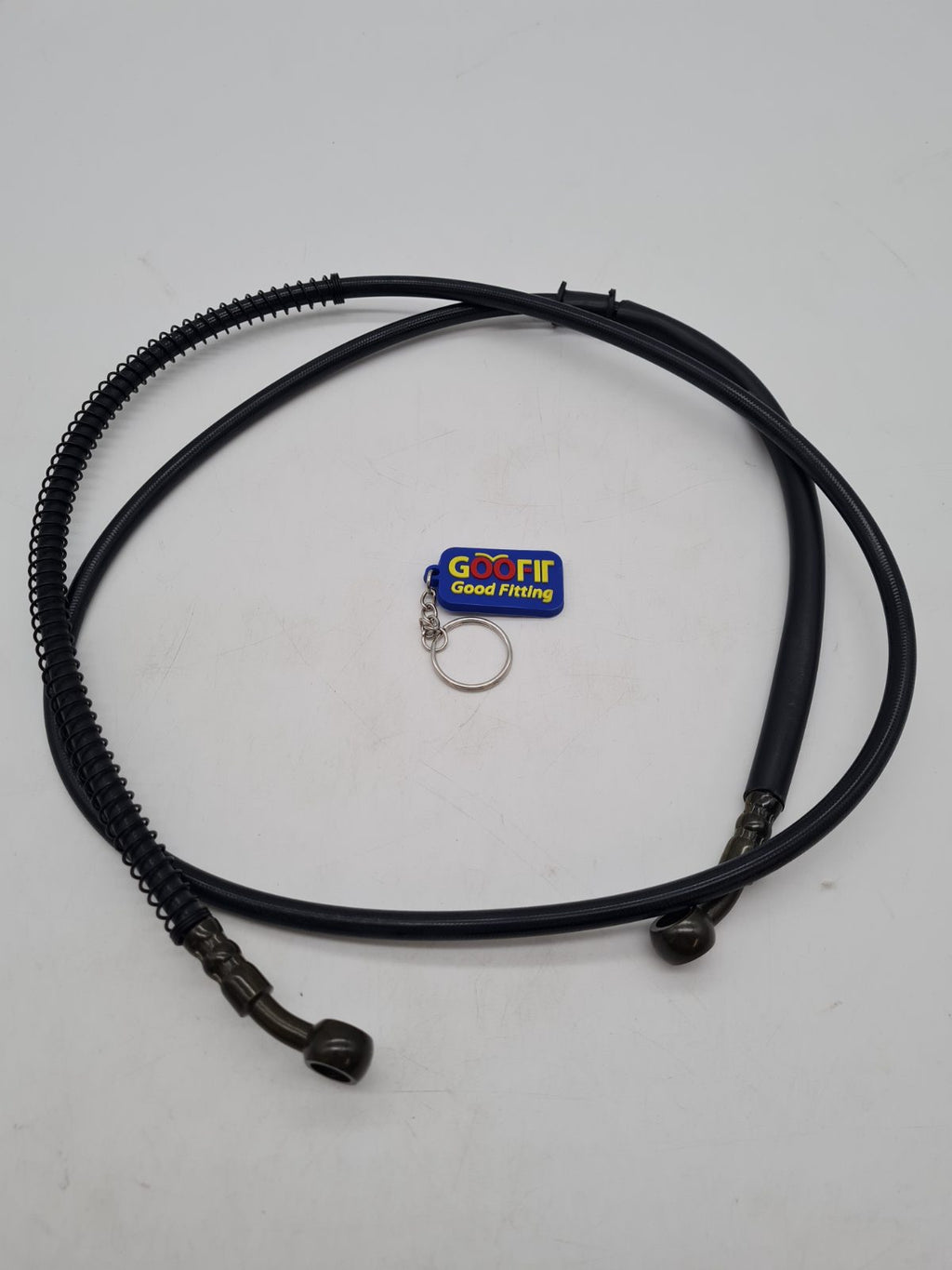 Braided motorcycle brake hose assembly — photograph 2