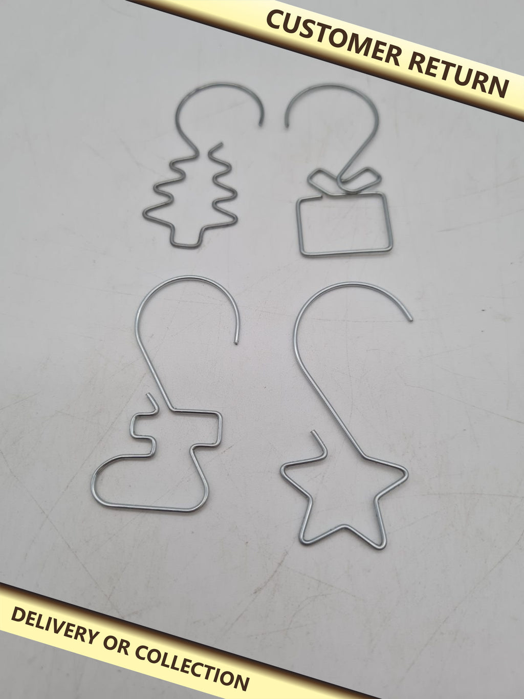 Christmas Ornament Hooks — photograph 1 — Customer return; auction delivery information shown on image