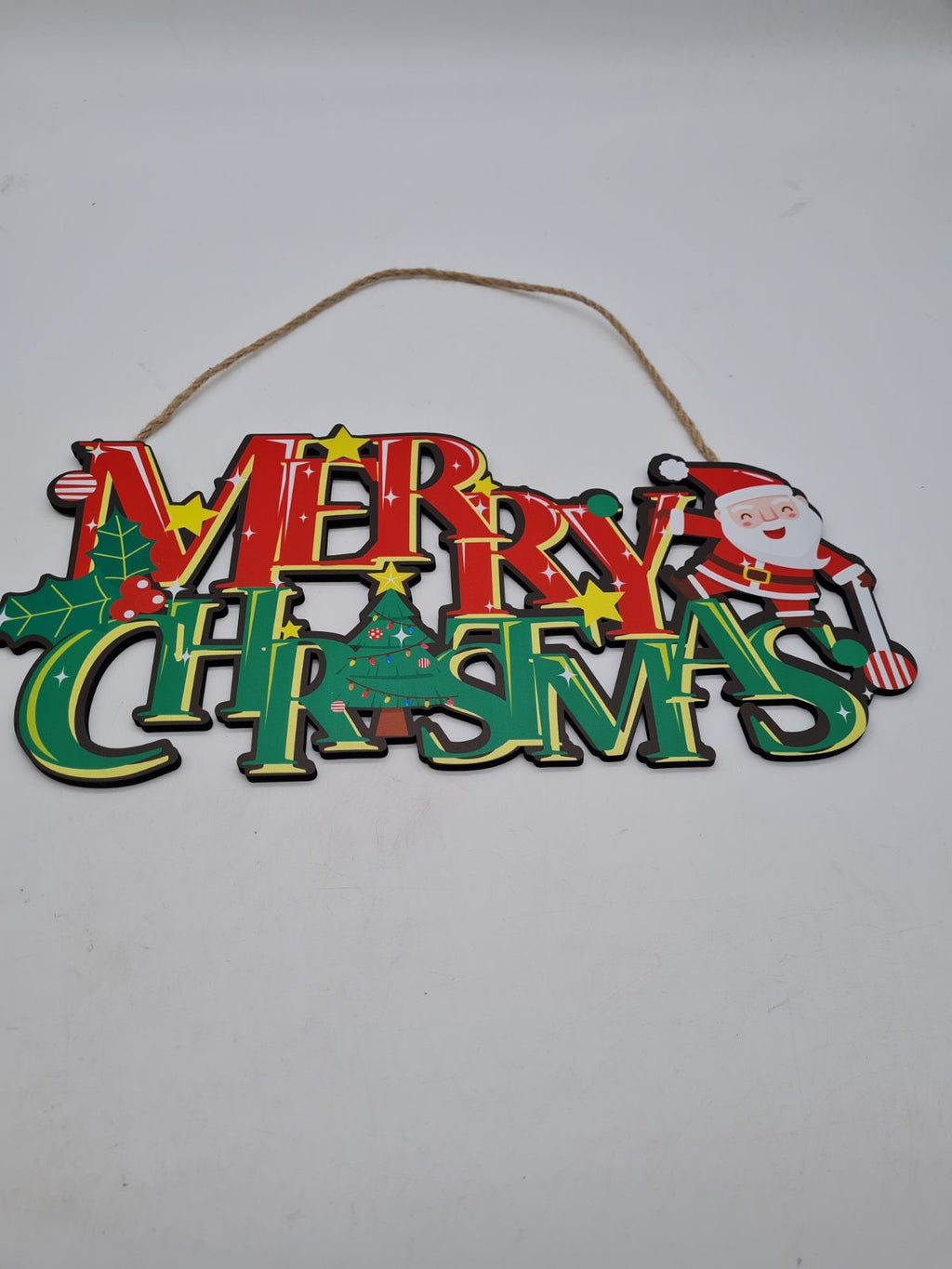 Hanging Merry Christmas Sign â€” photograph 1
