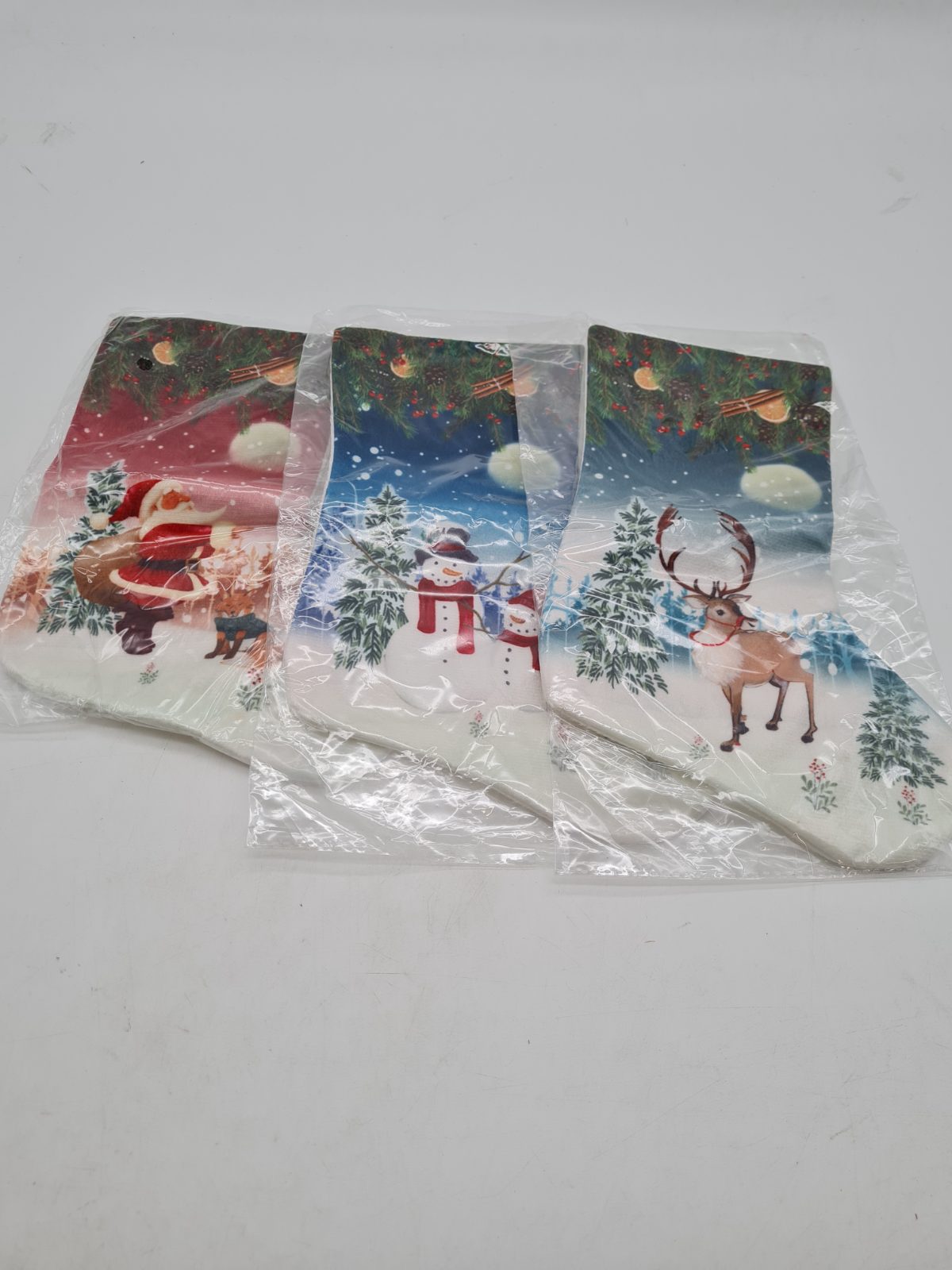 Set of 3 Christmas Stockings — photograph 1